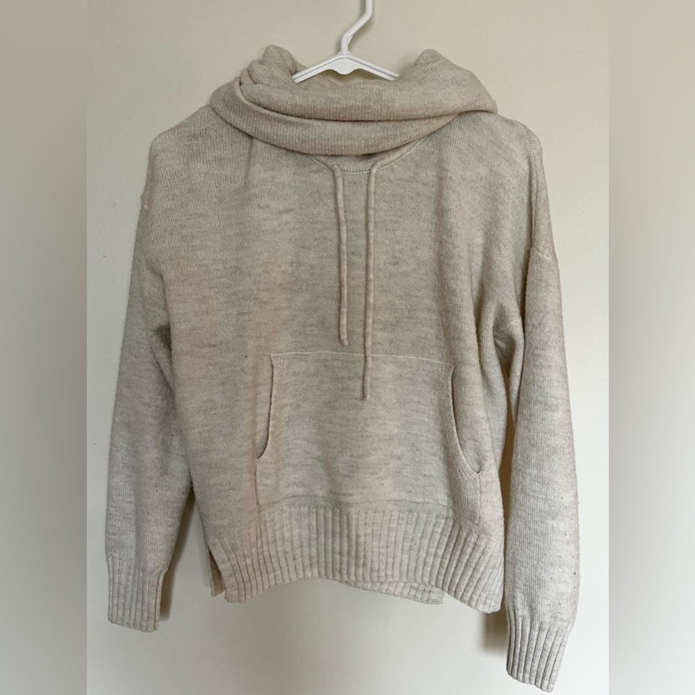 Cream Turtleneck Sweater